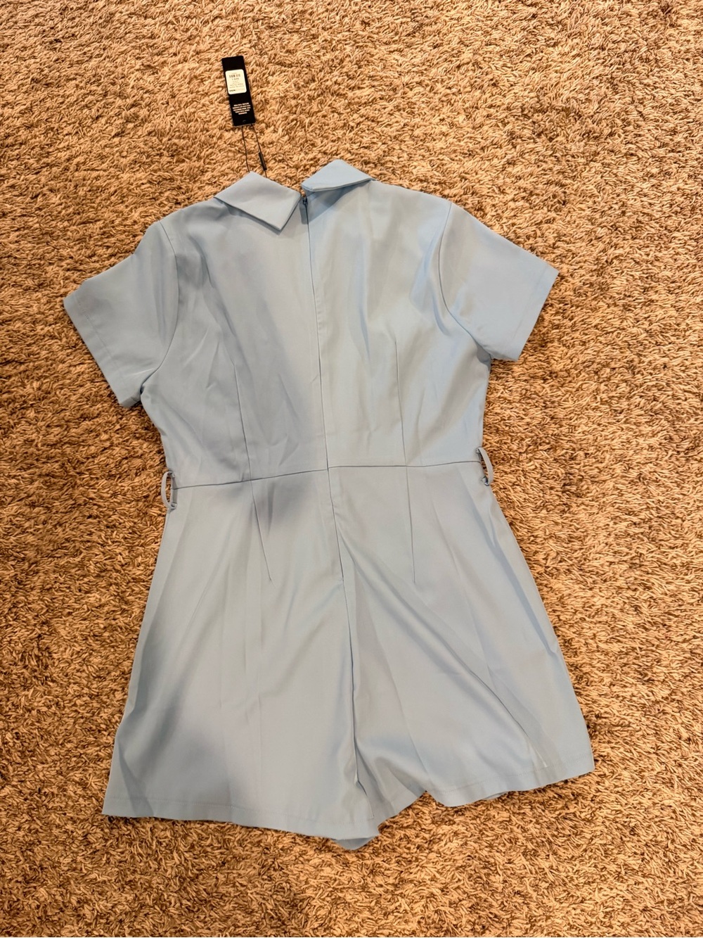 Fashion Nova Light Blue Blazer Romper - Picture 3 of 3